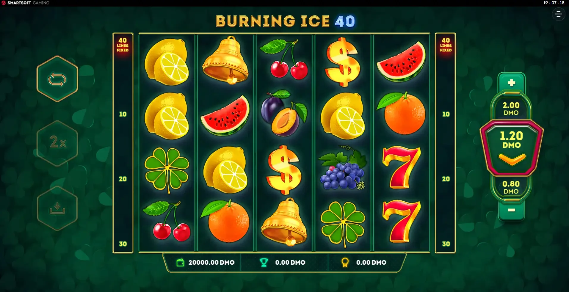 Machine &agrave; sous smartsoft gaming Burning Ice 40