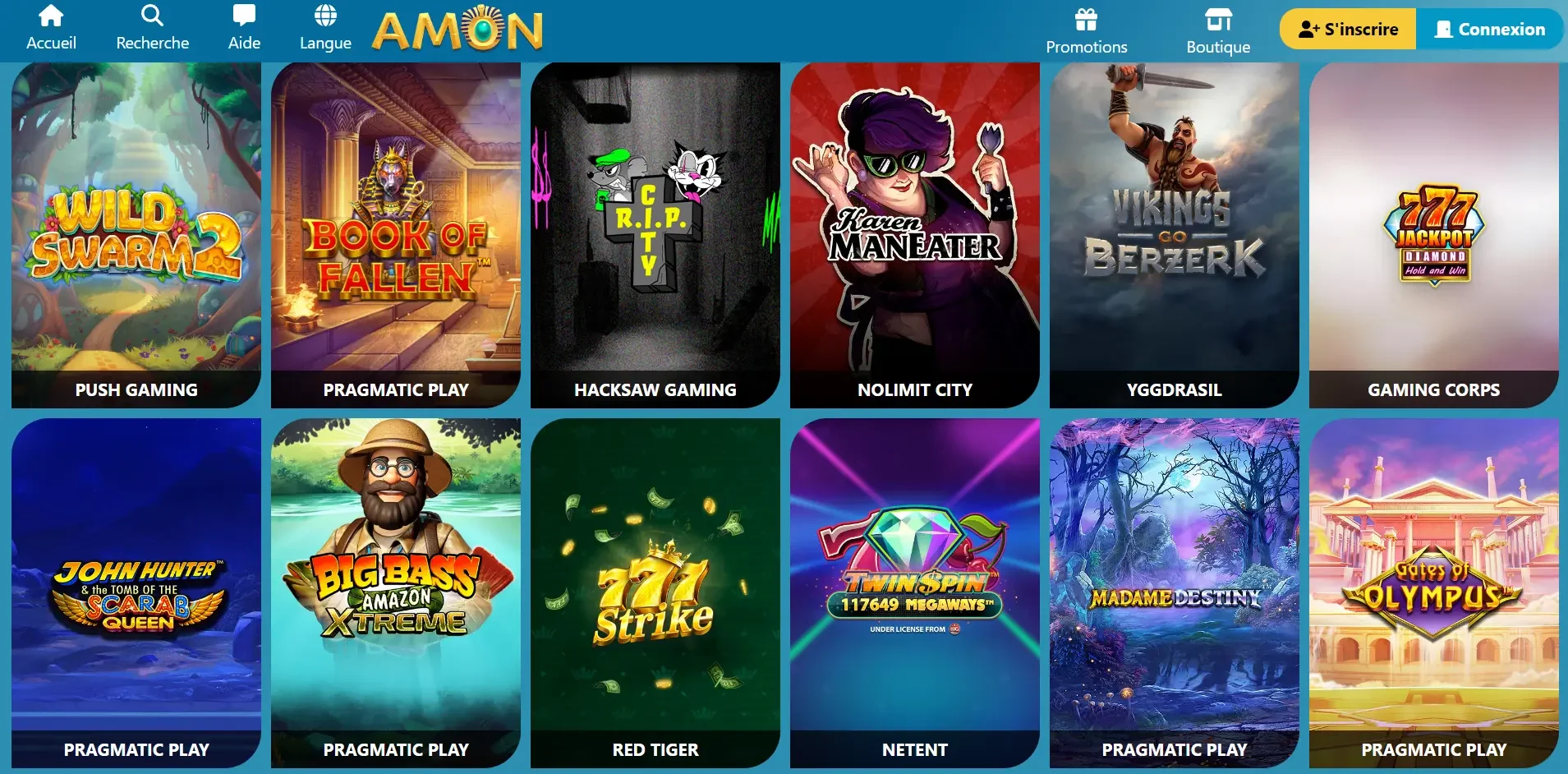 machine &agrave; sous casino en ligne amon