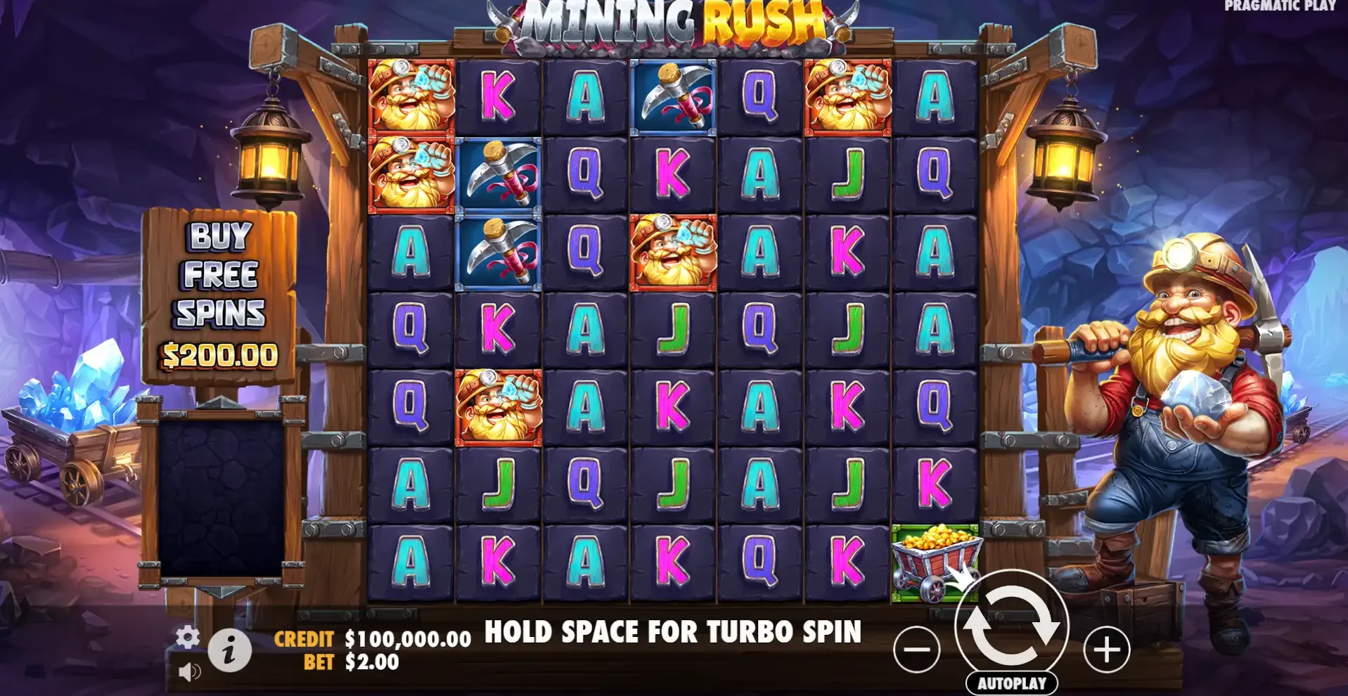 la machine &agrave; sous Mining Rush