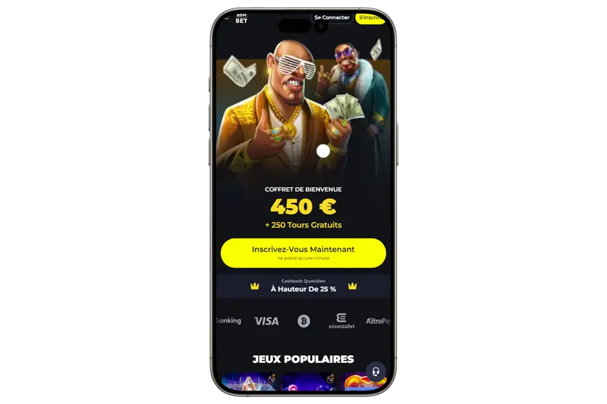 Bdmbet casino sur mobile