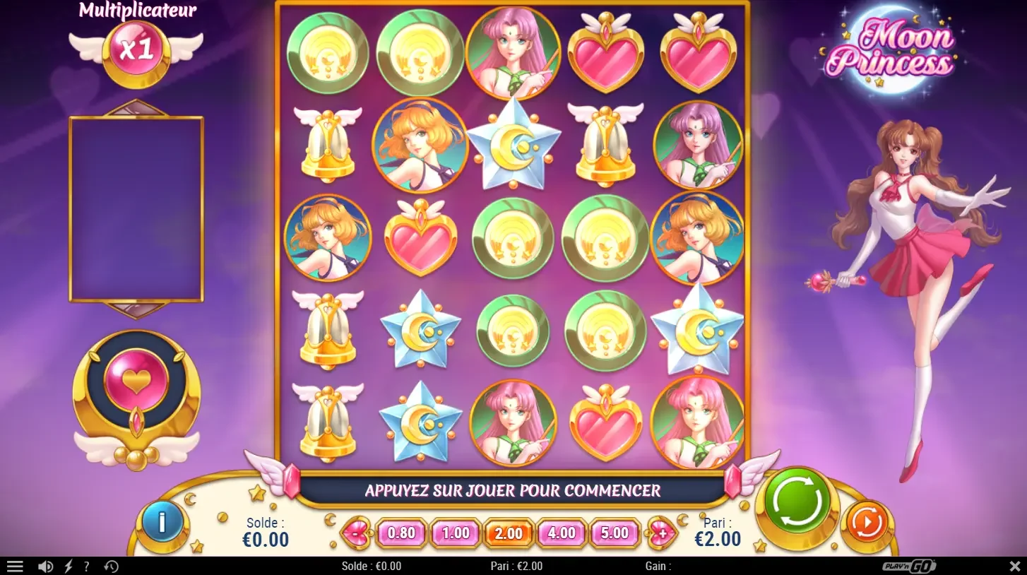 la machine &agrave; sous Moon Princess