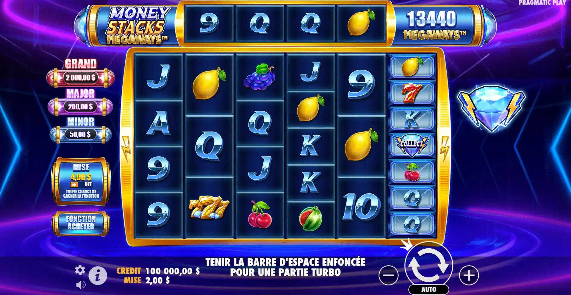 la machine &agrave; sous Money Stacks Megaways