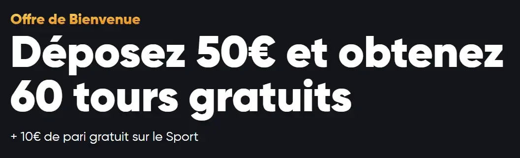 L'offre de bienvenue du casino en ligne Instant casino