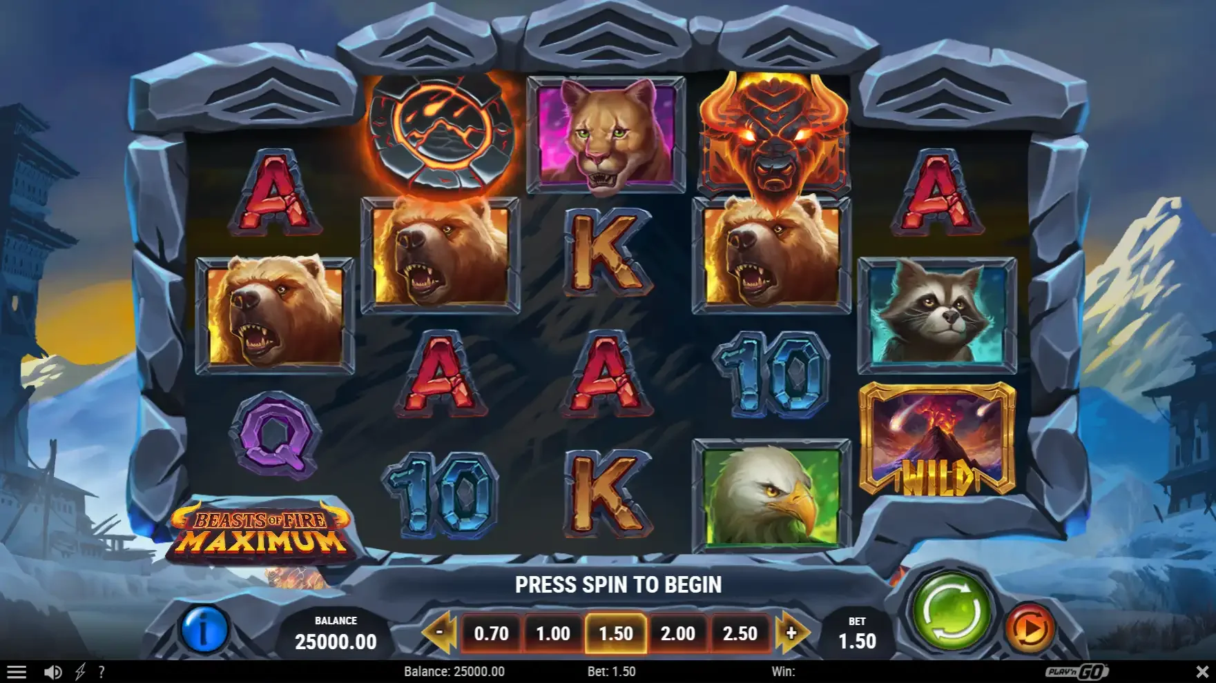 la machine &agrave; sous Beasts of Fire Maximum