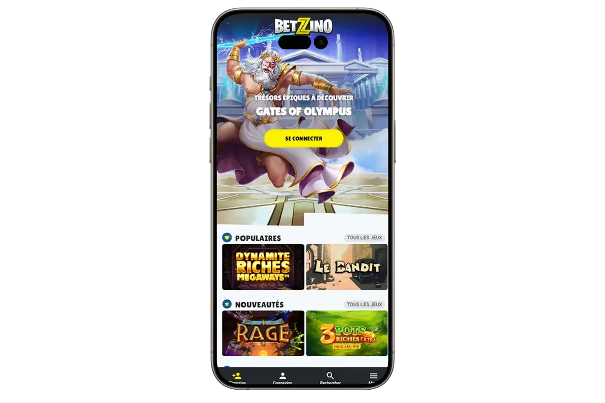 Betzino casino en ligne mobile