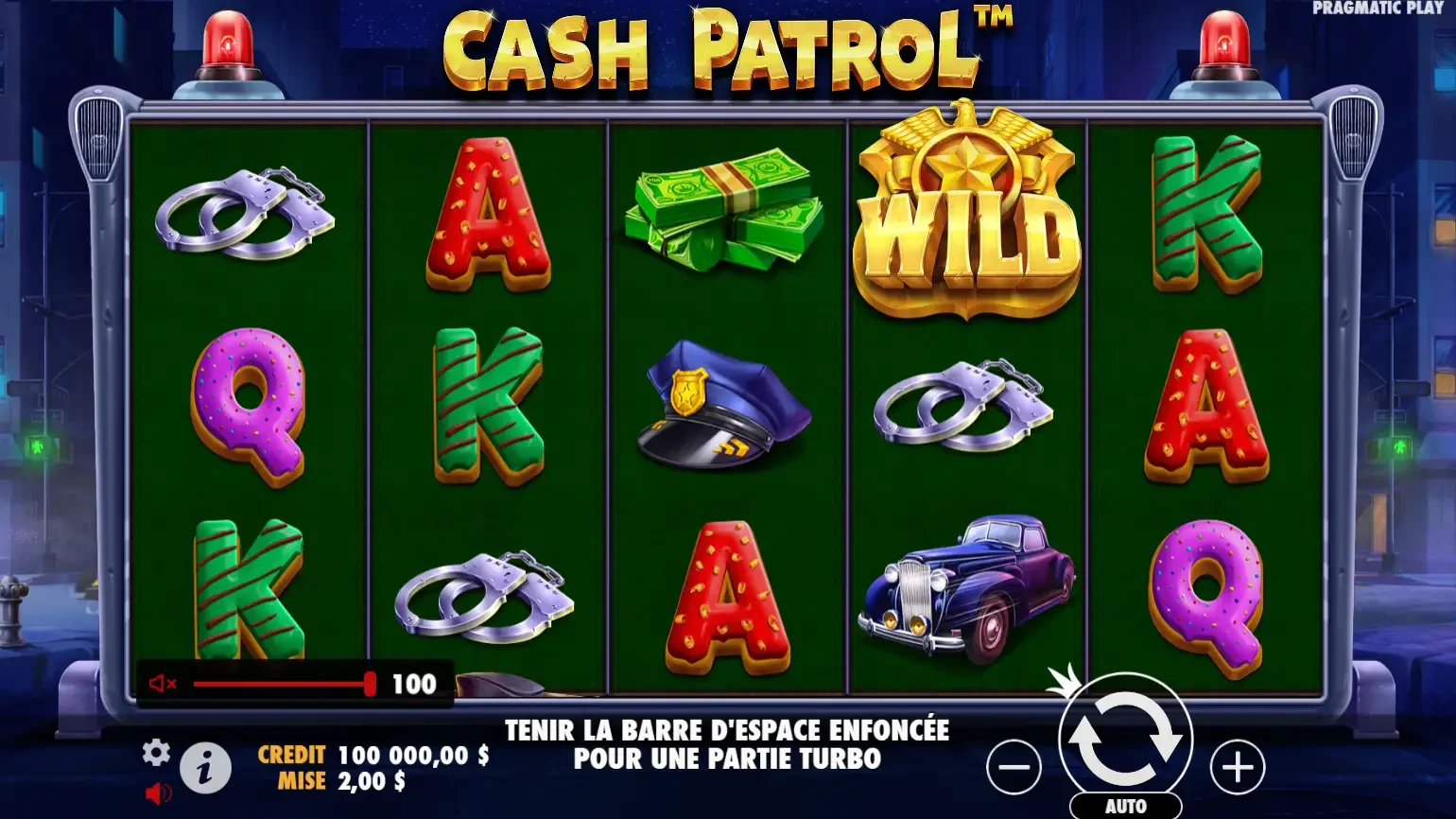 Machine &agrave; sous cash patrol