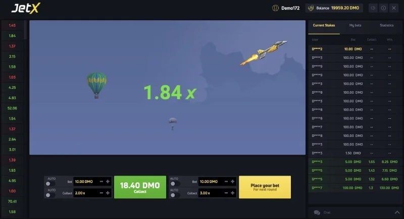 jetx fus&eacute;e multiplicateur capture