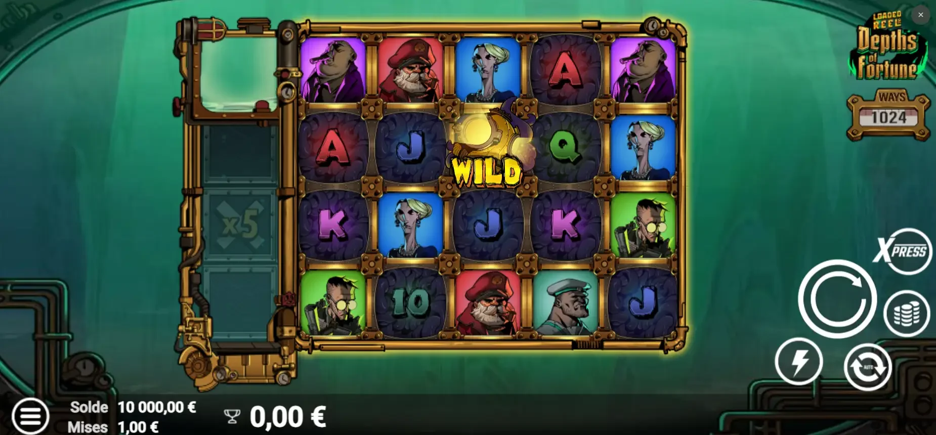 la machine &agrave; sous Depths of Fortune