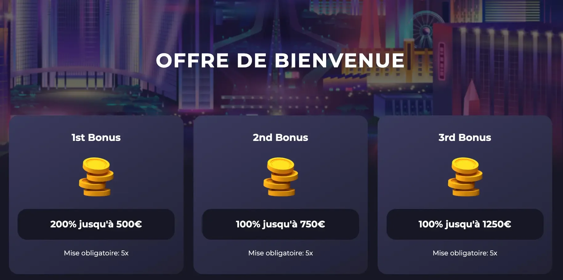 offre de bienvenue gxmble