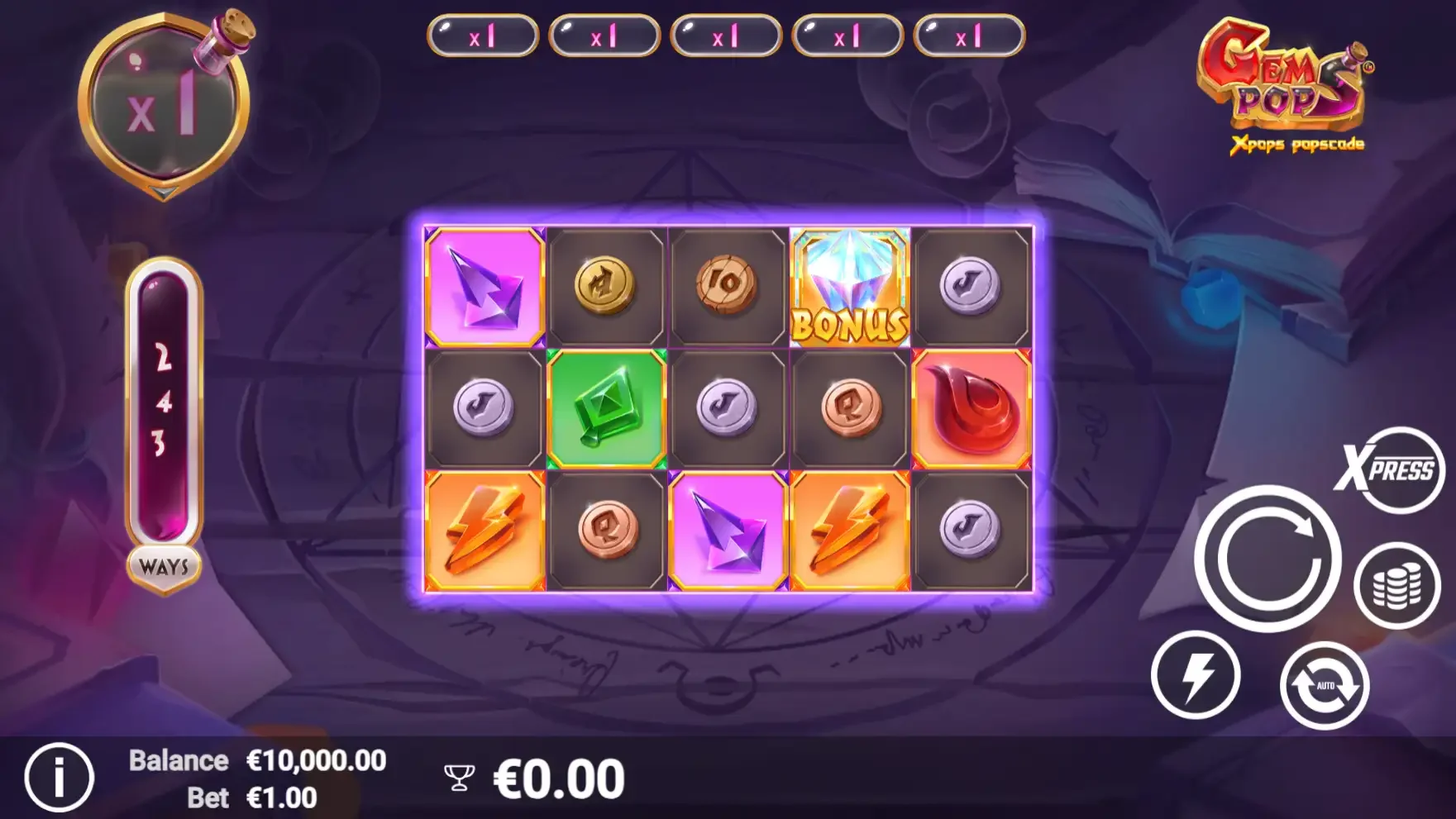 la machine &agrave; sous GemPops