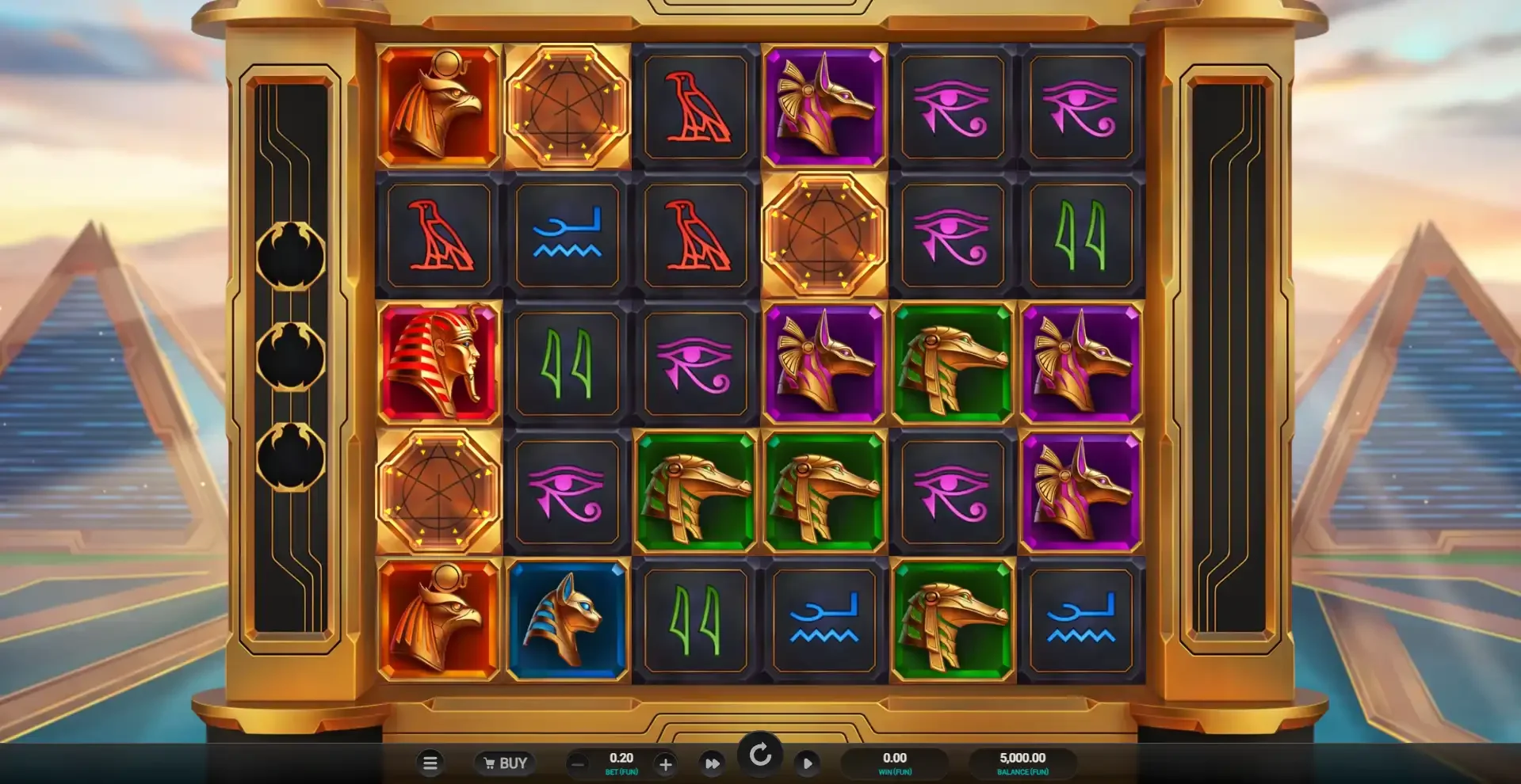 la machine &agrave; sous Glyph of Gods