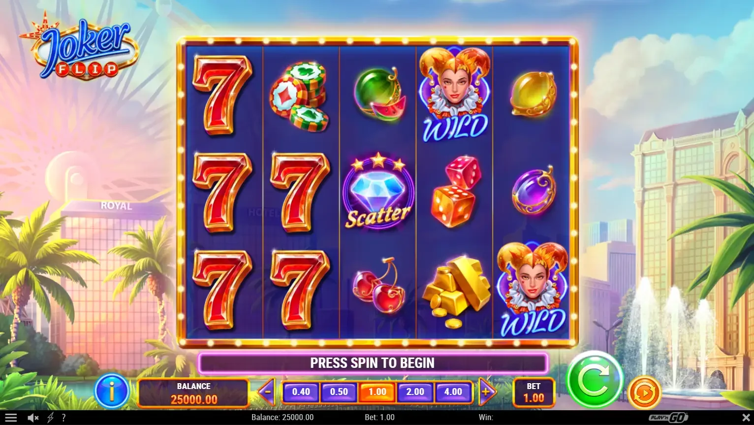 Joker flip machine &agrave; sous lot casino d&eacute;mo
