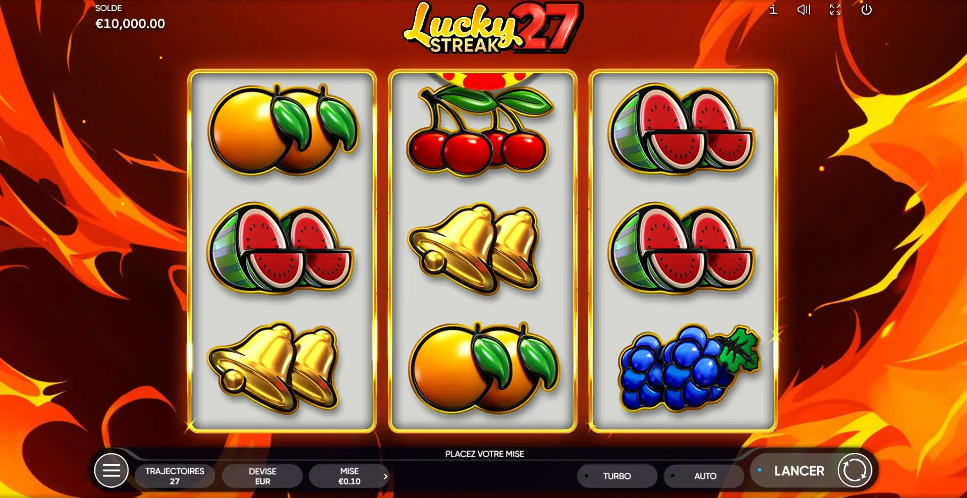 Lucky Streak 27 machine &agrave; sous casino