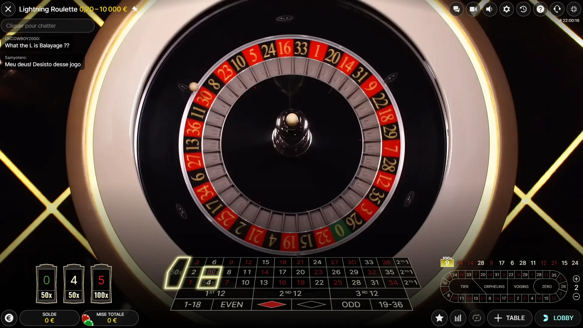 lightning roulette casino