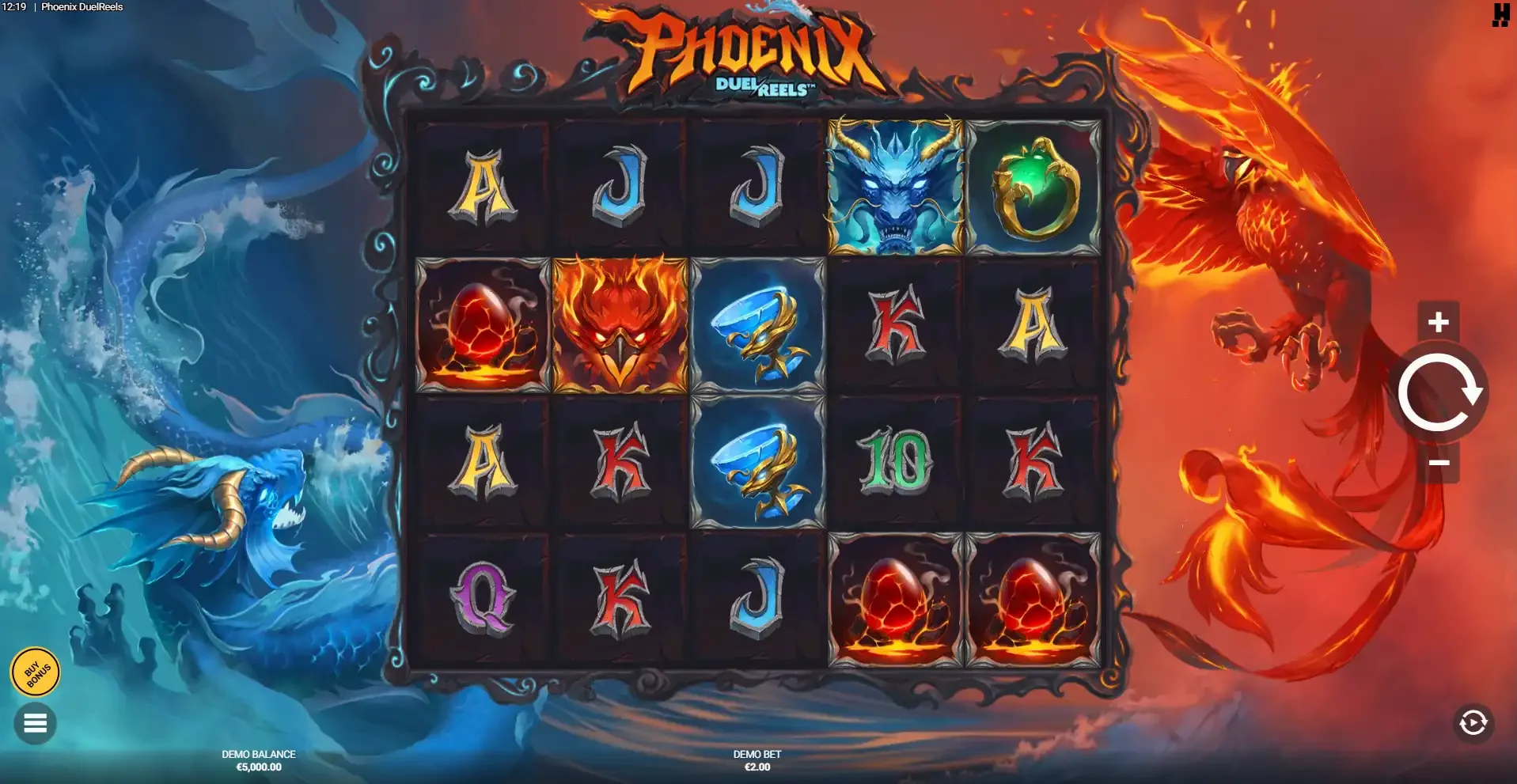 la machine &agrave; sous Ph&oelig;nix DuelReels