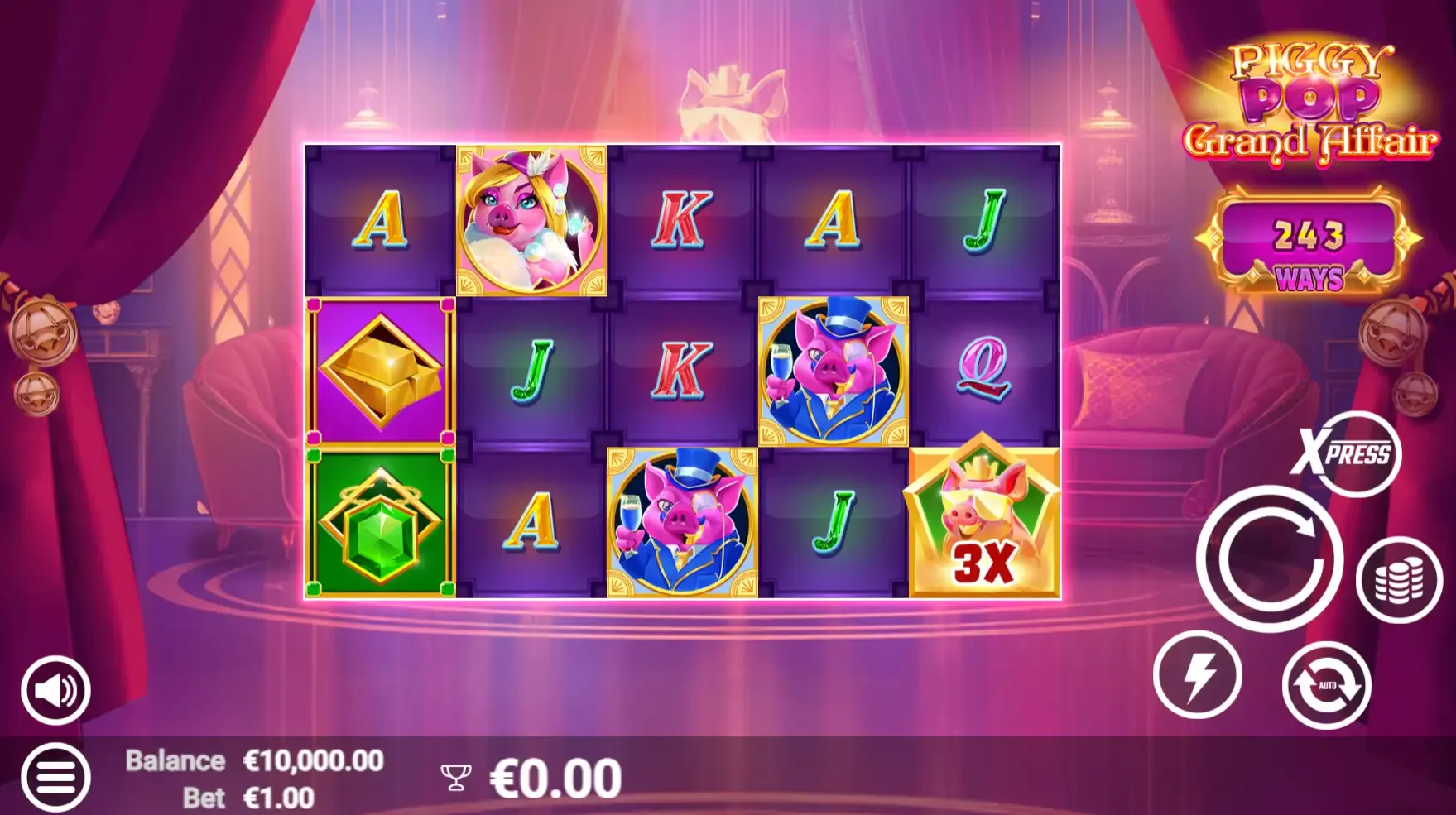 la machine &agrave; sous Piggy Pop Grand Affair