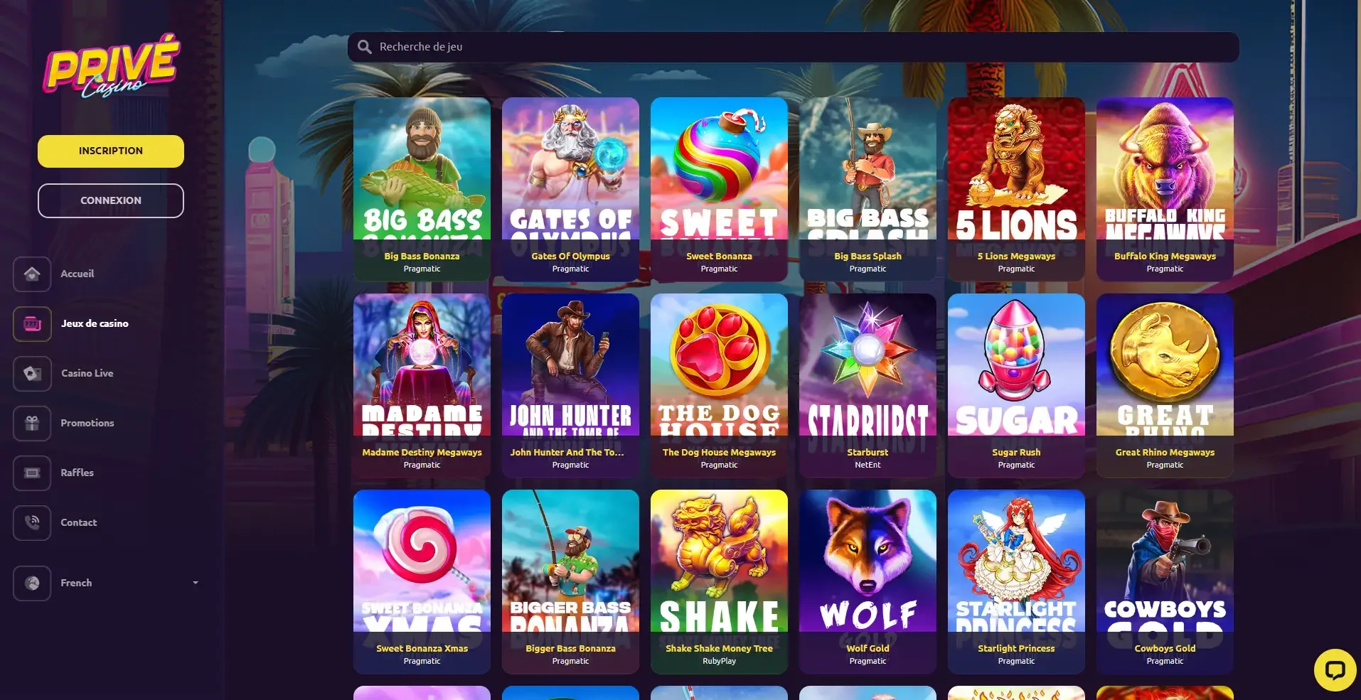 Machine &agrave; sous du casino en ligne privecasino
