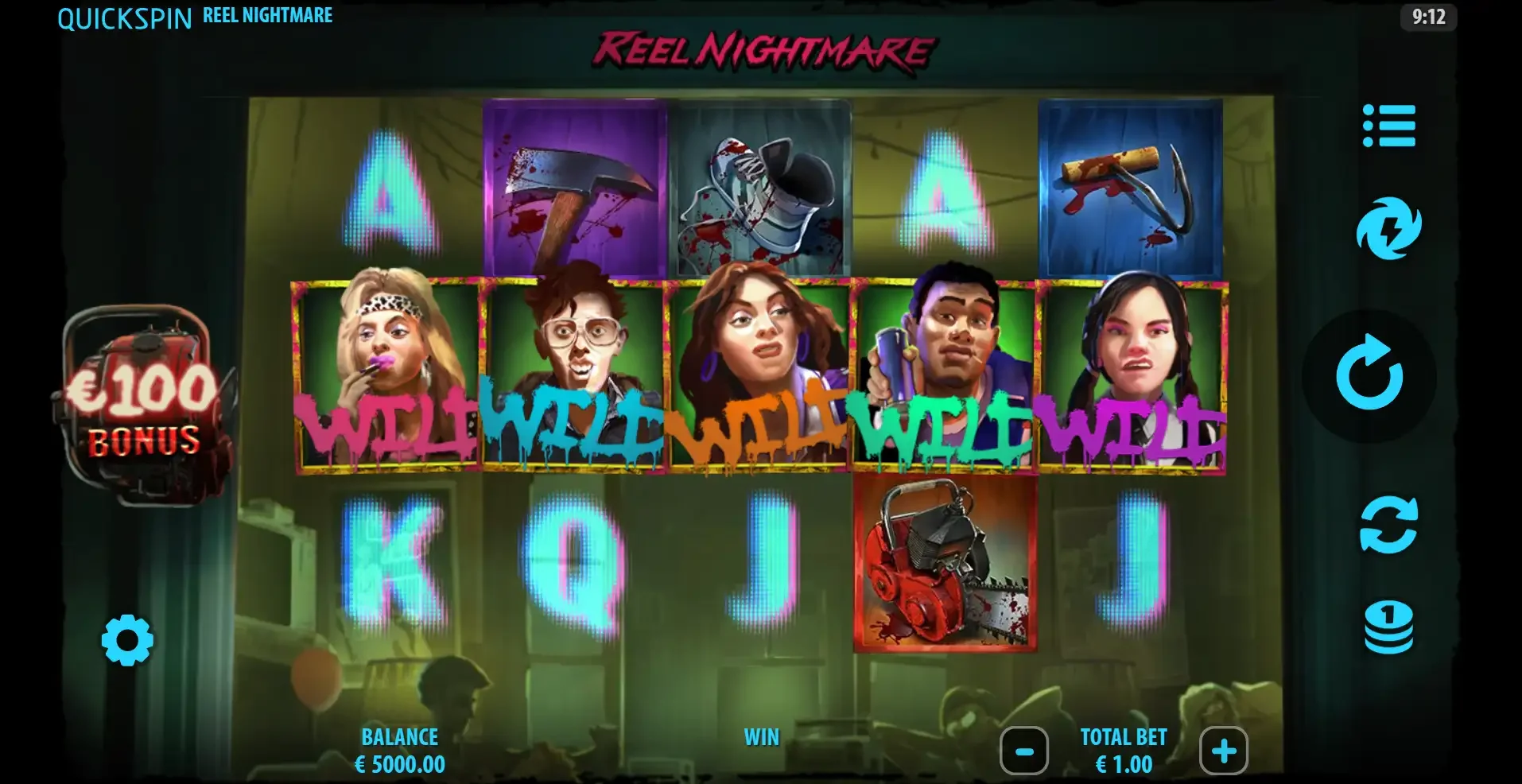 la machine &agrave; sous Reel Nightmare