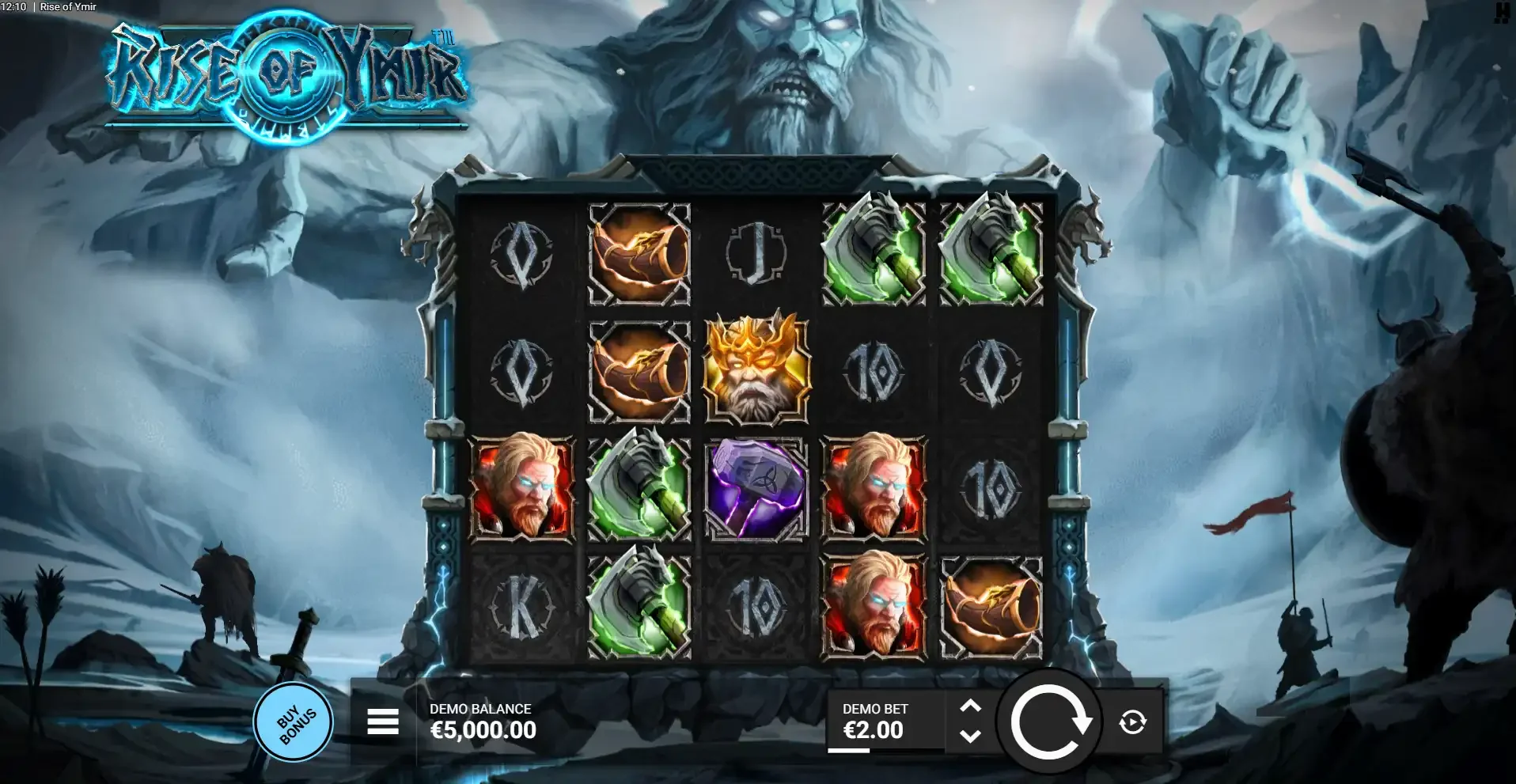 la machine &agrave; sous Rise of Ymir