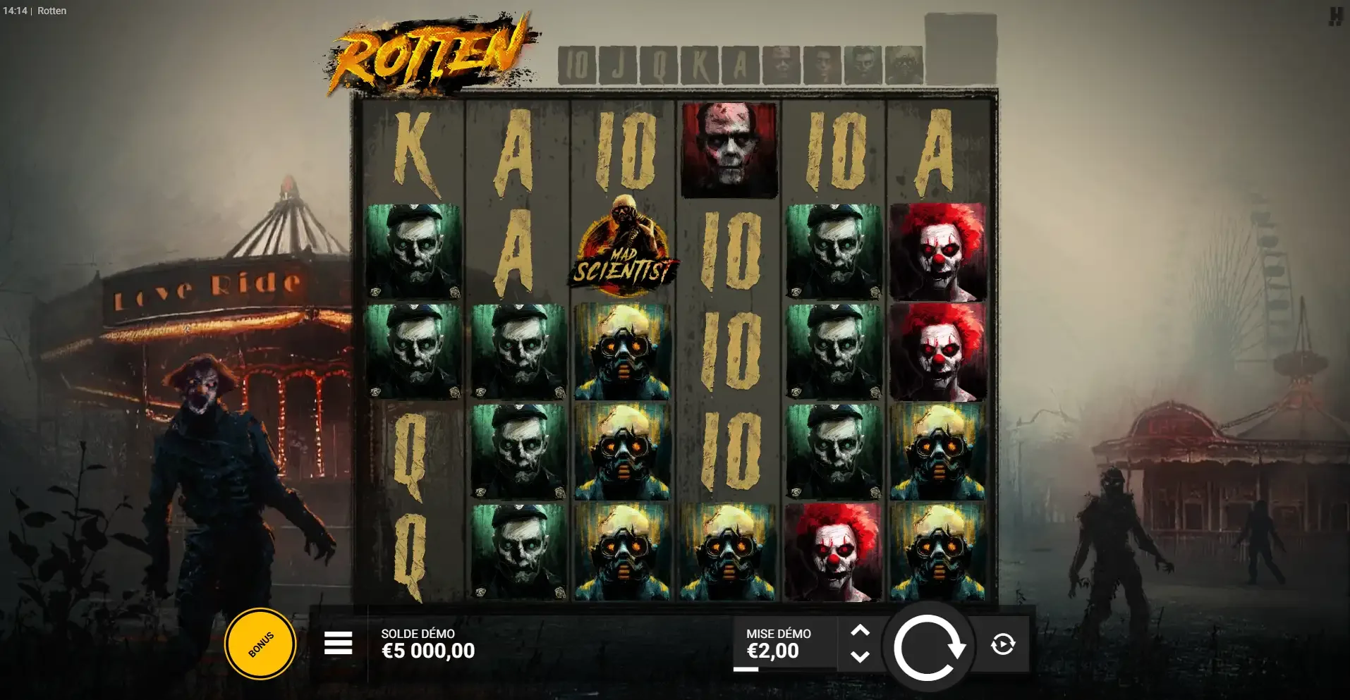 la machine &agrave; sous gratuite Rotten