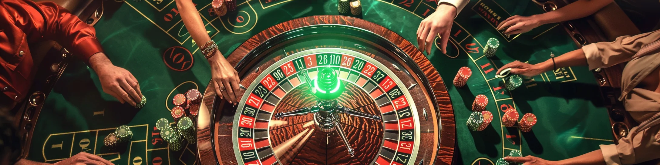 joueurs jouant &agrave; la roulette dans un casino