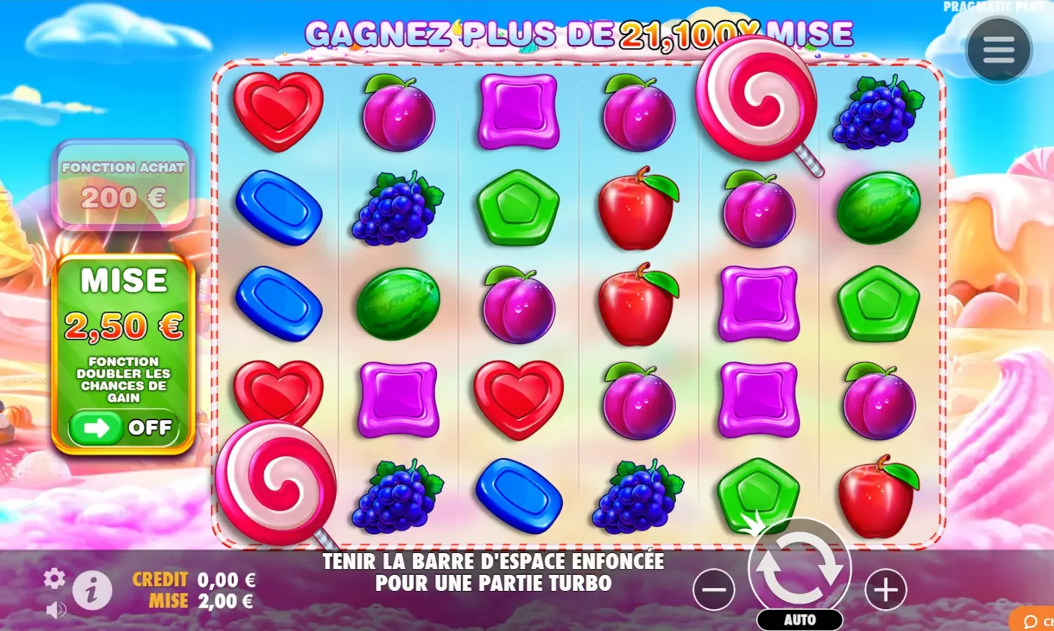 Sweet bonanza machine &agrave; sous casino en ligne