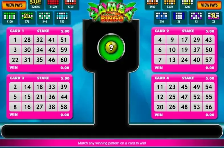la machine &agrave; sous Samba Bingo