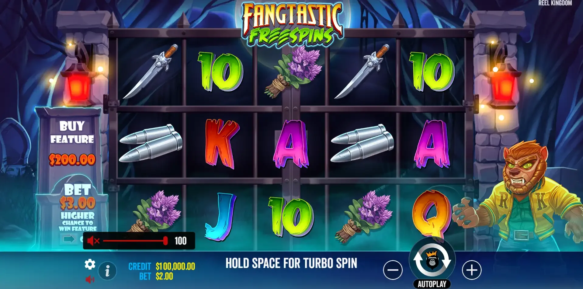 la machine &agrave; sous Fangtastic Freespins