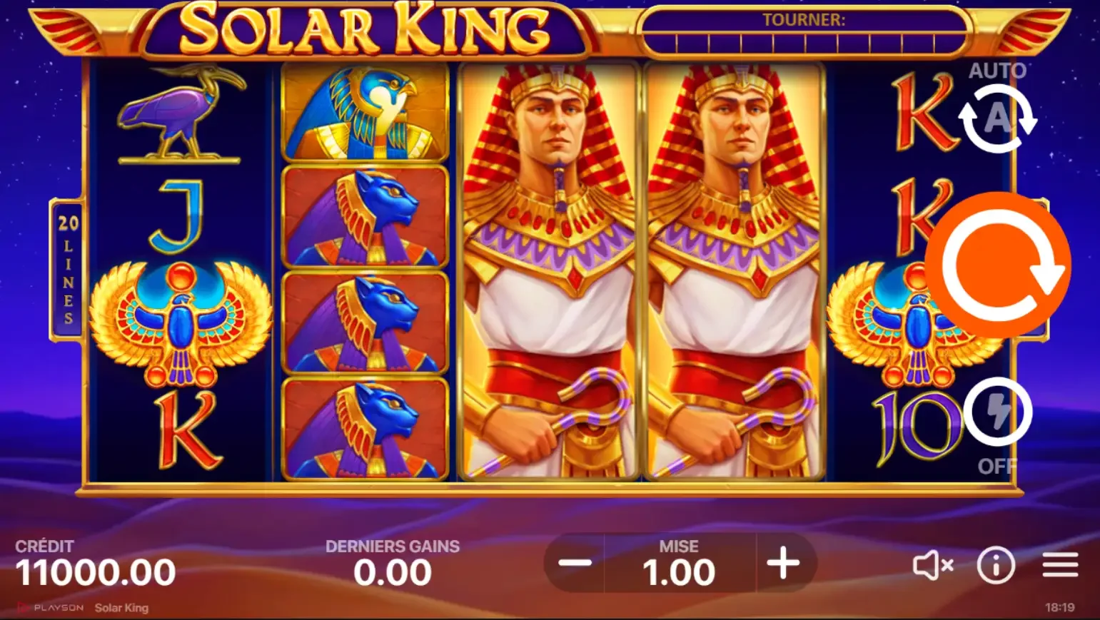 Machine &agrave; sous Solar King