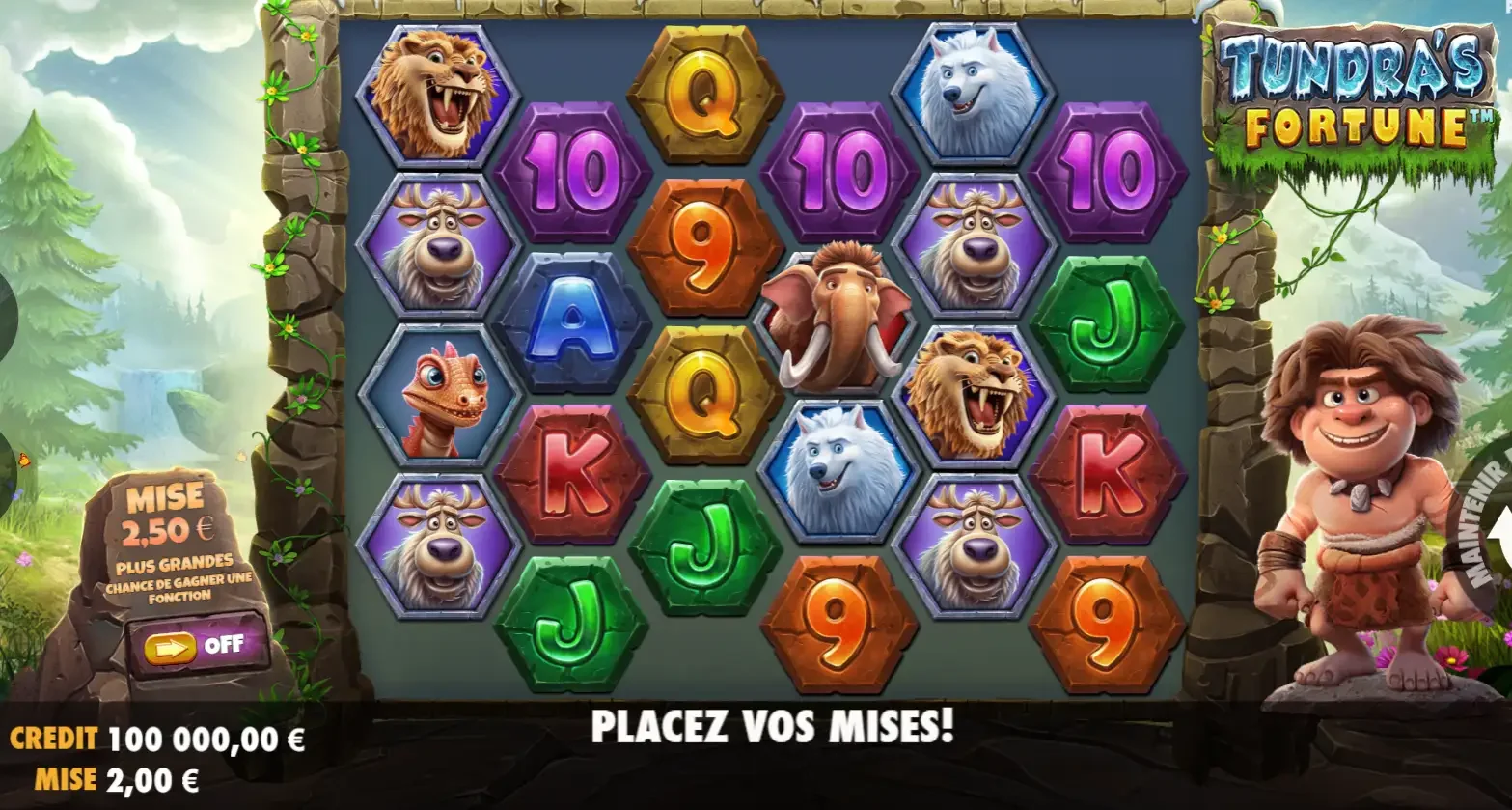 La machine &agrave; sous Tundra&rsquo;s Fortune