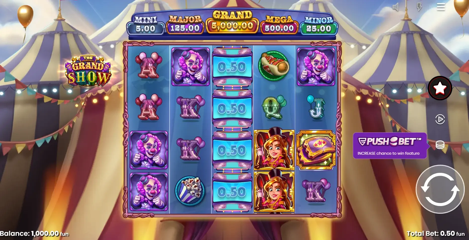 la machine &agrave; sous The Grand Show