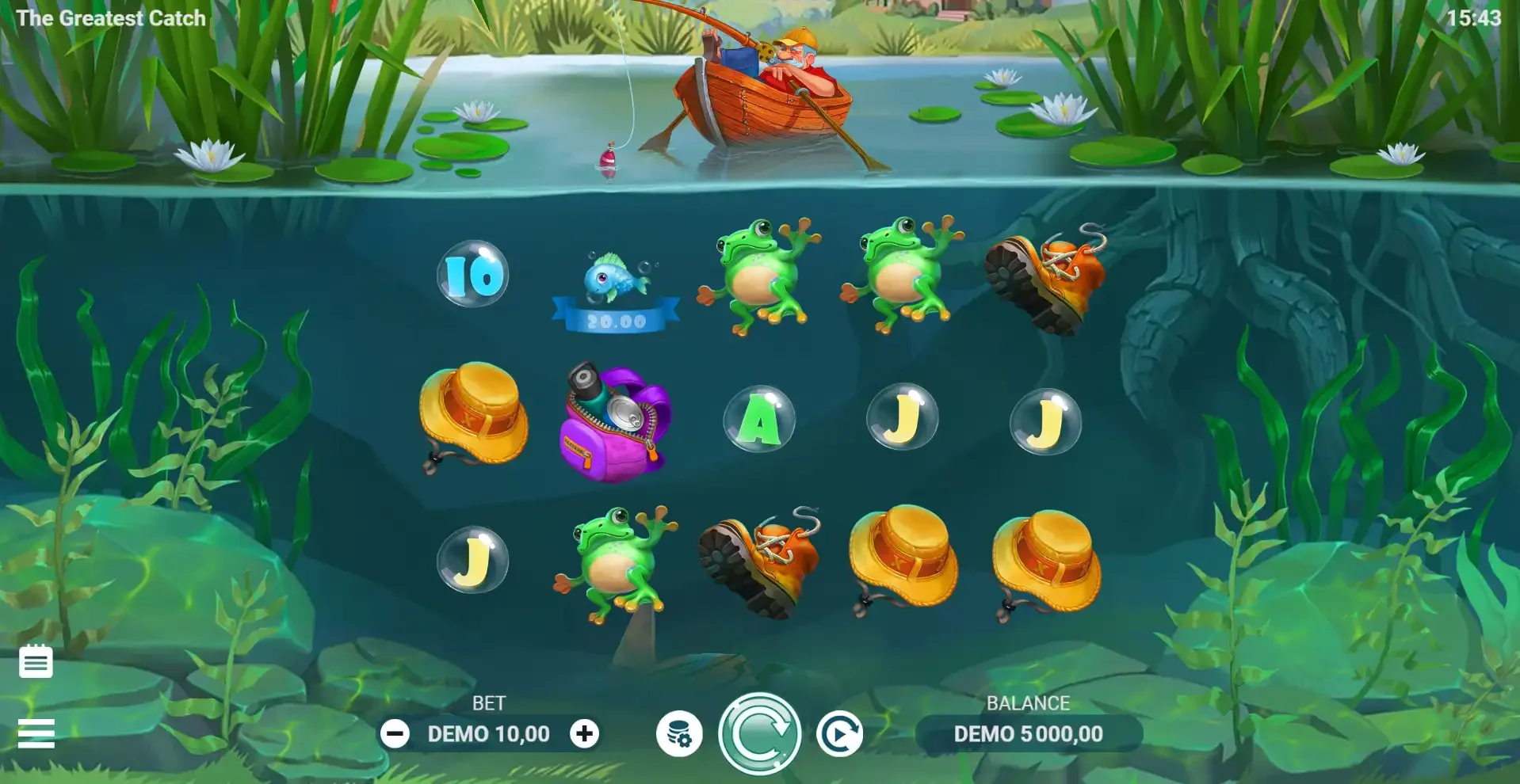 La machine &agrave; sous the greatest catch de Evoplay