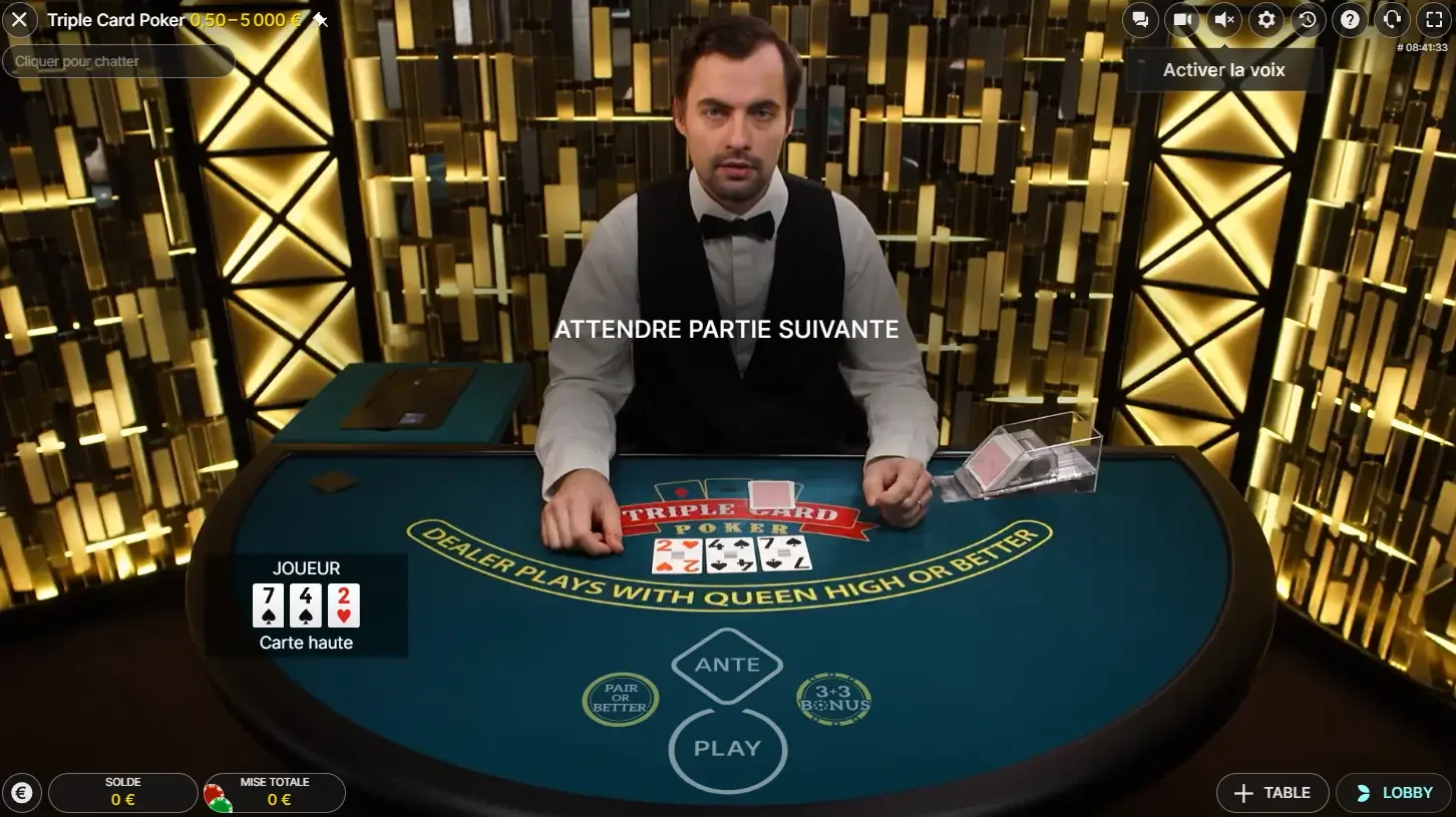 triple card poker casino