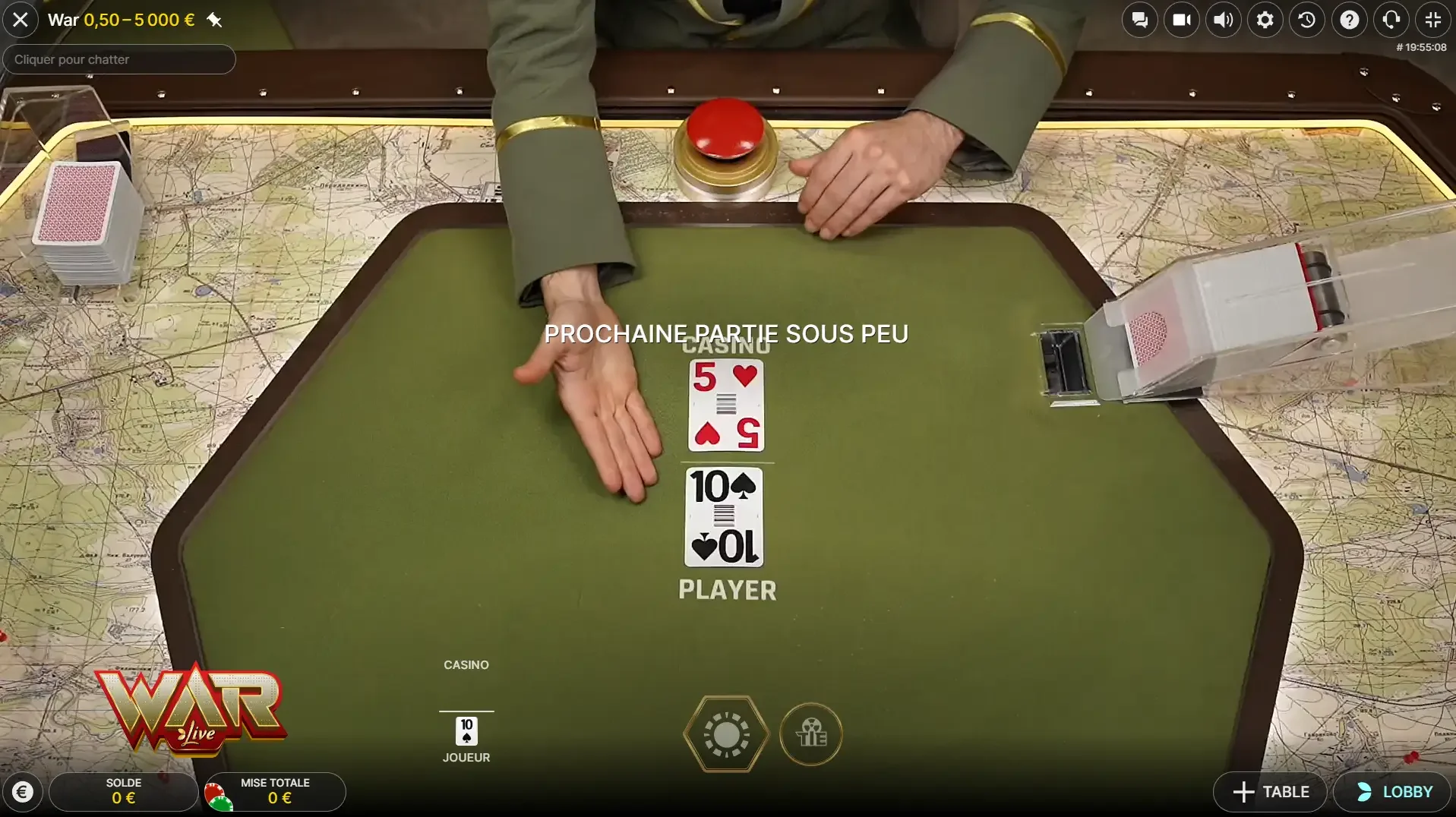 D&eacute;roulement d'une partie sur le jeu war live d'&eacute;volution