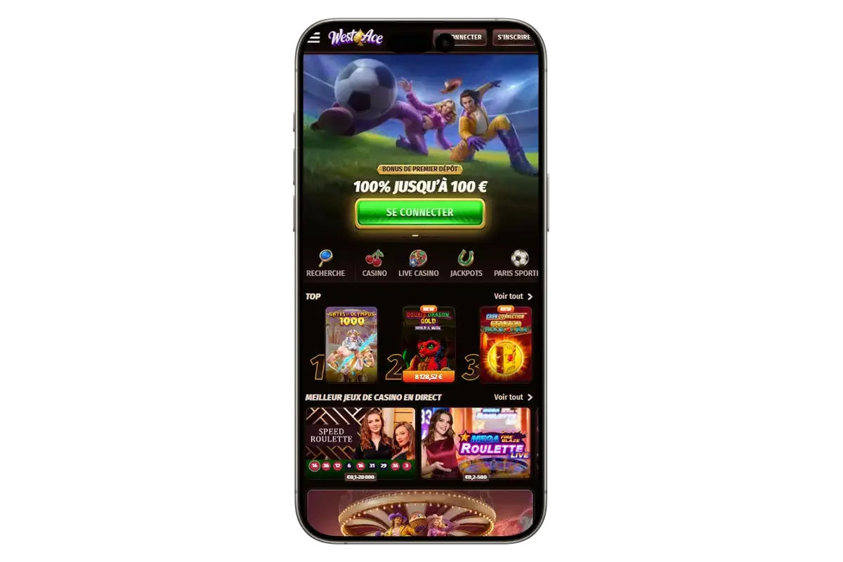Westace casino en ligne mobile