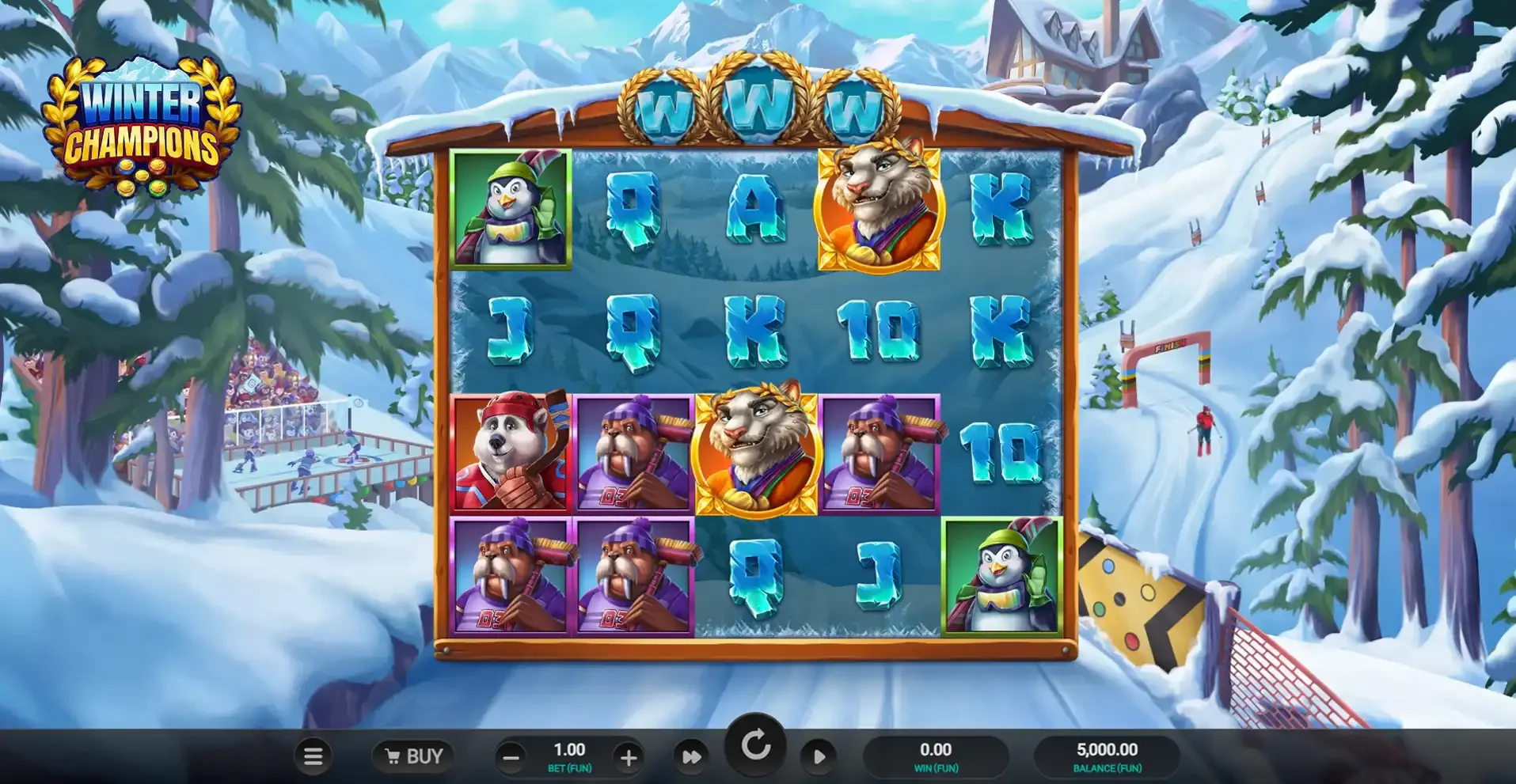 la machine &agrave; sous Winter Champions